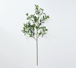 Faux Green Bay Leaf Branch | Pottery Barn (US)