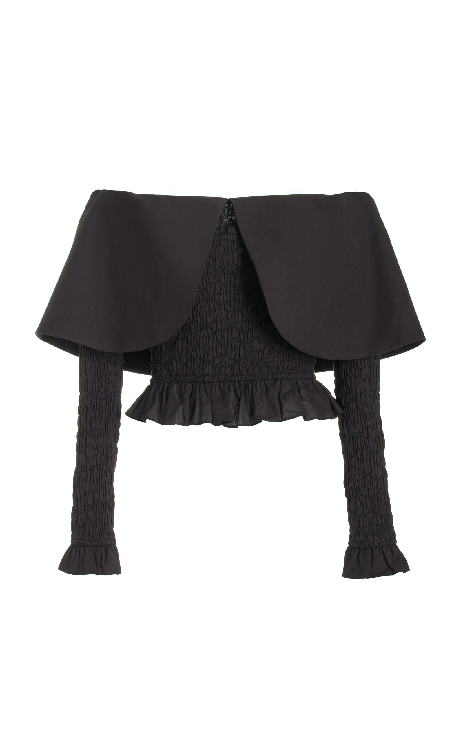 Paloma Off-The-Shoulder Cotton Peplum Top | Moda Operandi (Global)