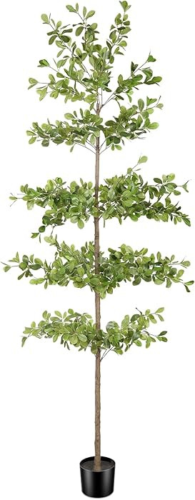 Faux Black Olive Tree 7ft – Artificial Shady Lady Tree with Realistic Leaves & Natural Branches... | Amazon (US)