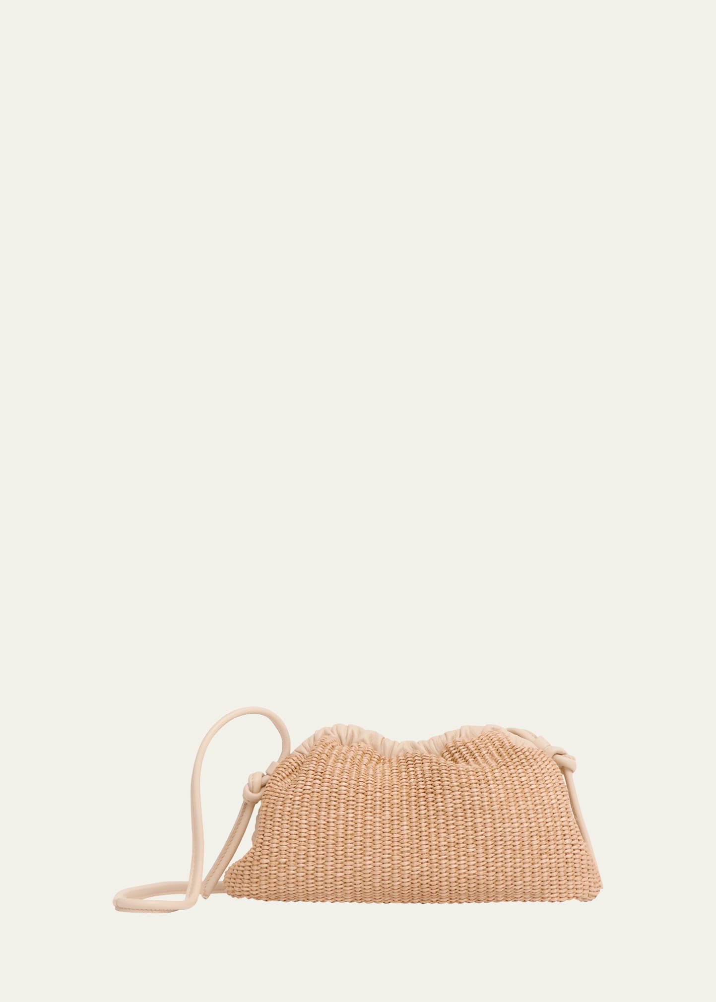 Mansur Gavriel Cloud Mini Raffia Clutch Bag | Bergdorf Goodman