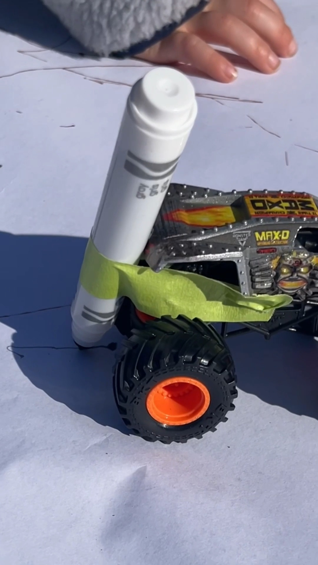 When Markers and Monster Trucks Mash.

Kids can turn Monster trucks into “drawing machines,” invent races that create art, or imagine engineering custom vehicles. This blends art + pretend play, which strengthens creative thinking and storytelling skills.

#LTKKids #LTKmomlife