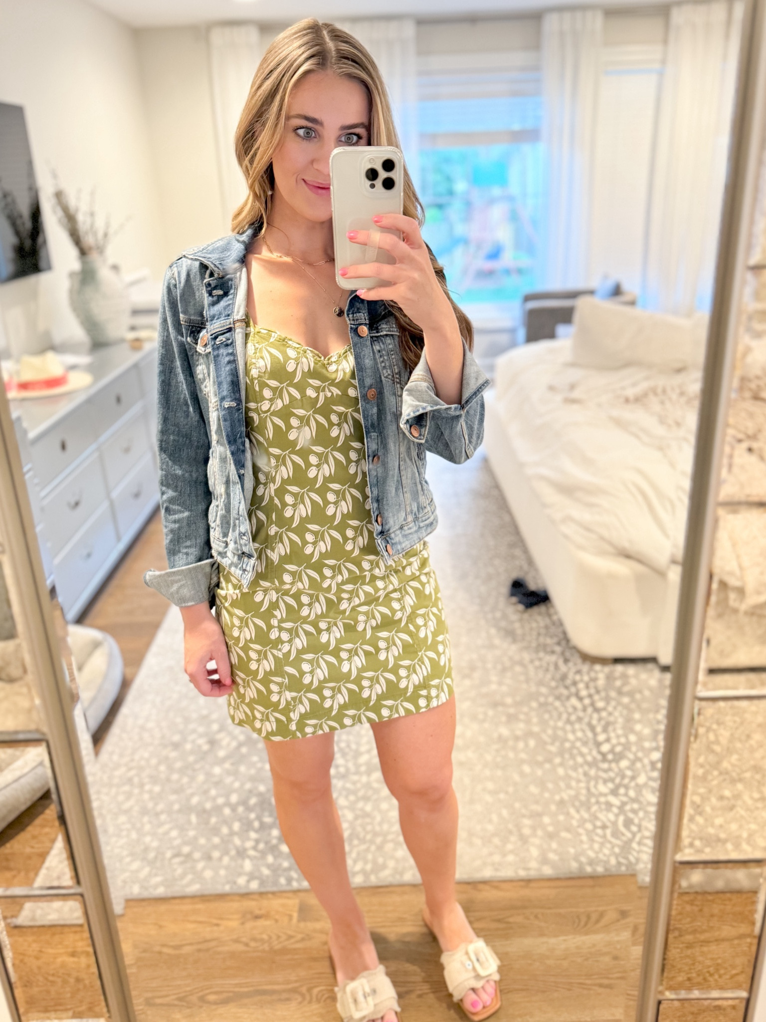 Summer dress , vacation dress , mini dress , linen dress , Jean jacket , summer outfit , resort wear 

#LTKStyleTip #LTKMidsize #LTKOver40