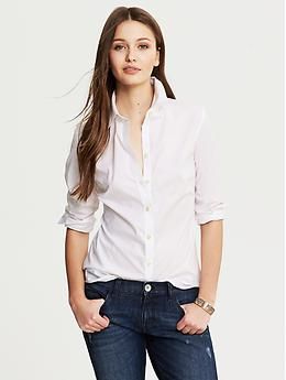 Fitted Non-Iron Textured Shirt | Banana Republic US