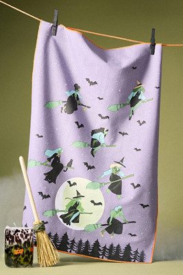 Let's Ride Witches Dish Towel | Anthropologie (US)