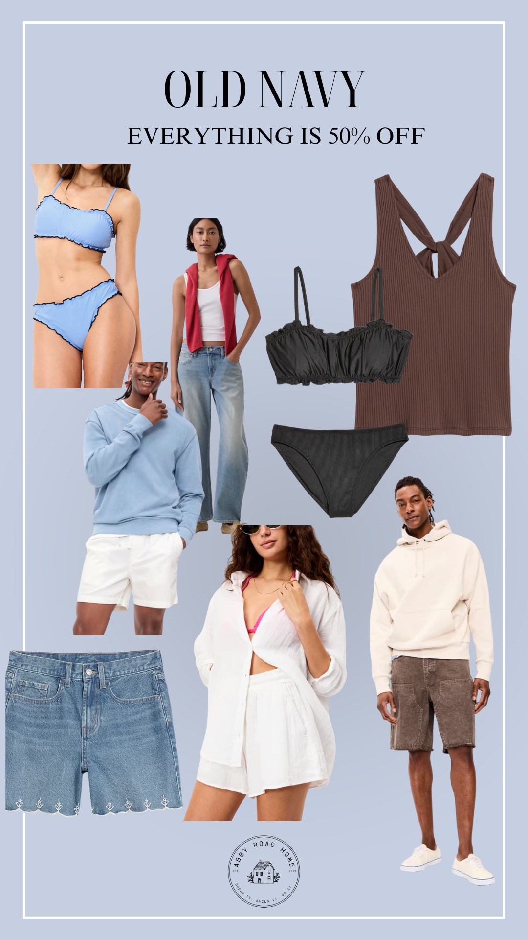 Old Navy is making it way too easy to refresh your summer wardrobe right now. 🤍

Everything is 50% off, and I found so many cute pieces that look far more expensive than they are. Think easy linen sets, flattering swimwear, denim shorts, soft basics, and neutral staples you'll wear all season long.

I've linked all of my favorites in one place. Happy shopping. 🛍️

#LTKSale #OldNavyStyle #OldNavyFinds #SummerFashion #AffordableStyle #BudgetFashion #SummerWardrobe #SwimwearStyle #VacationOutfits #CasualStyle #LTKFashion #StyleOnABudget #NeutralStyle #EverydayOutfits #SaleFinds #FashionDeals #SummerEssentials #LTKUnder50 #OldNavySale #ShopTheLook 

 