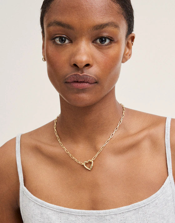 Heart Carabiner Paperclip Chain Necklace | Madewell