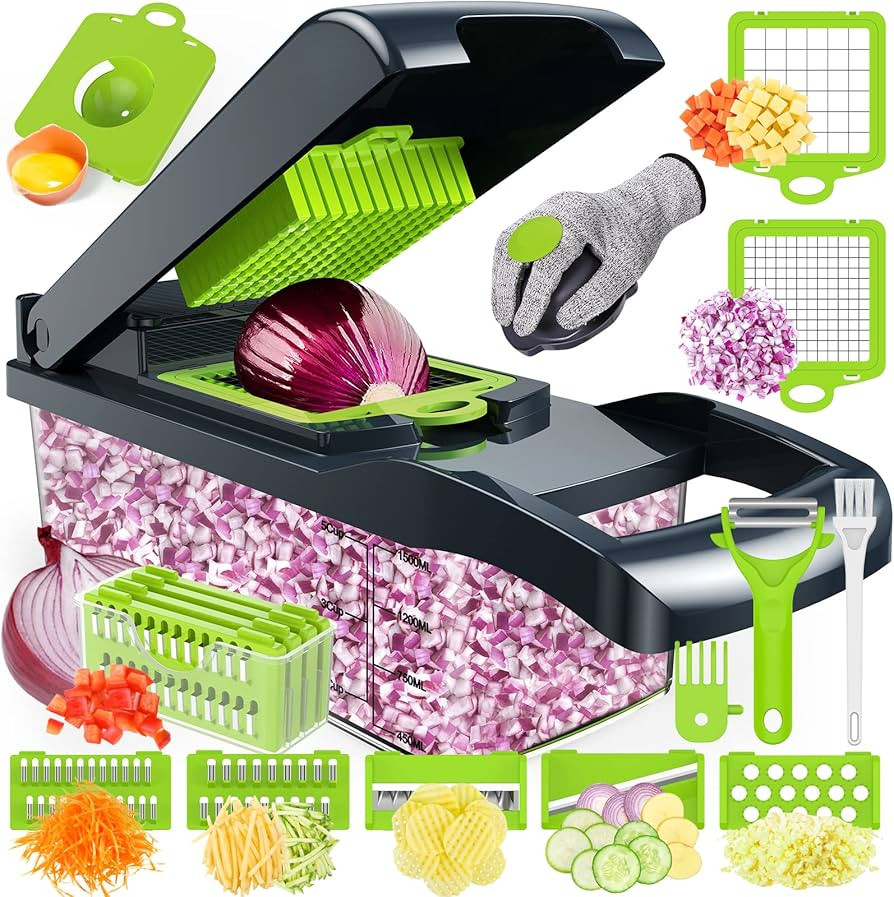 Vegetable Chopper,Food Chopper,Pro 17 in1 Multifunctional Onion Chopper,Veggie Chopper,Vegetable ... | Amazon (US)