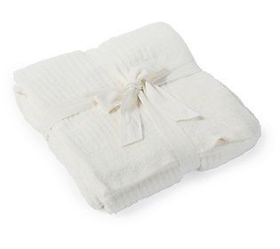 Barefoot Dreams Signature Cozychic Lite Ribbed Throw | QVC