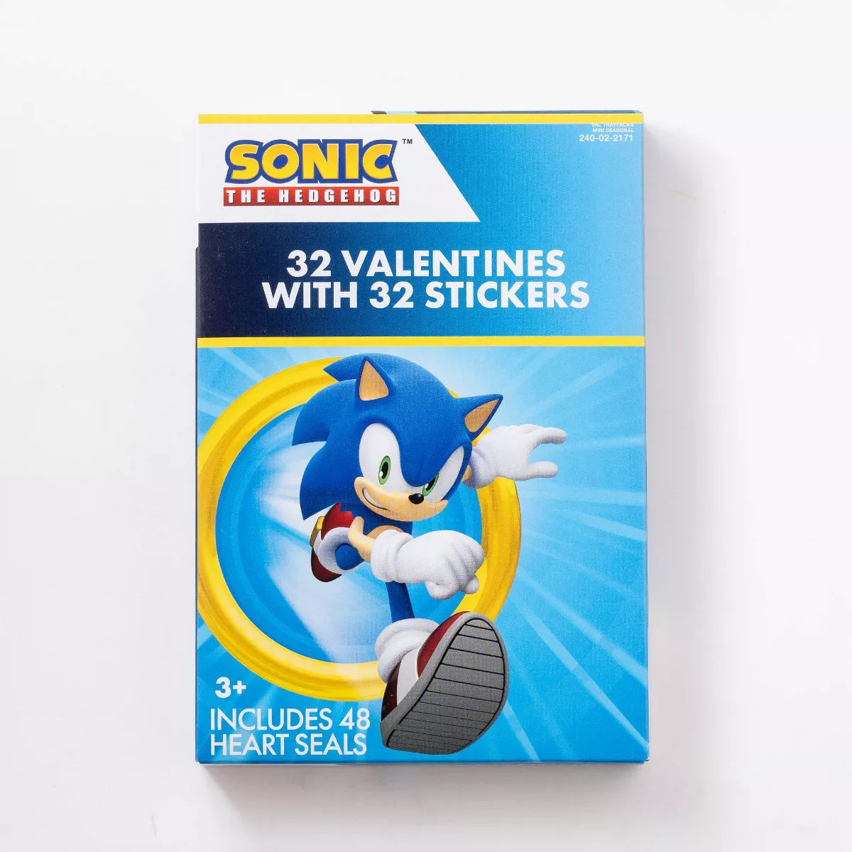 Paper Magic Sonic 32ct Deluxe Sticker Valentine's Day Exchange Cards | Target
