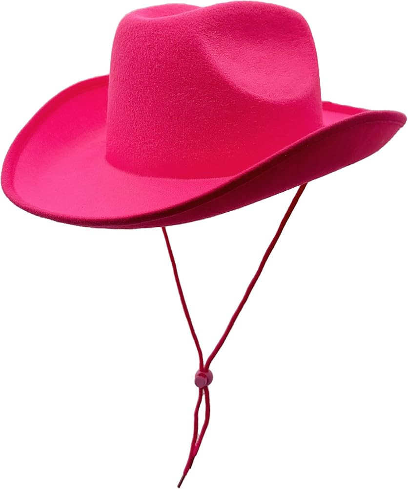 Classic Plain Felt Cowboy Hat Cowgirl Hat, Vibrant Colors
        for Women Men, Western Country ... | Amazon (US)