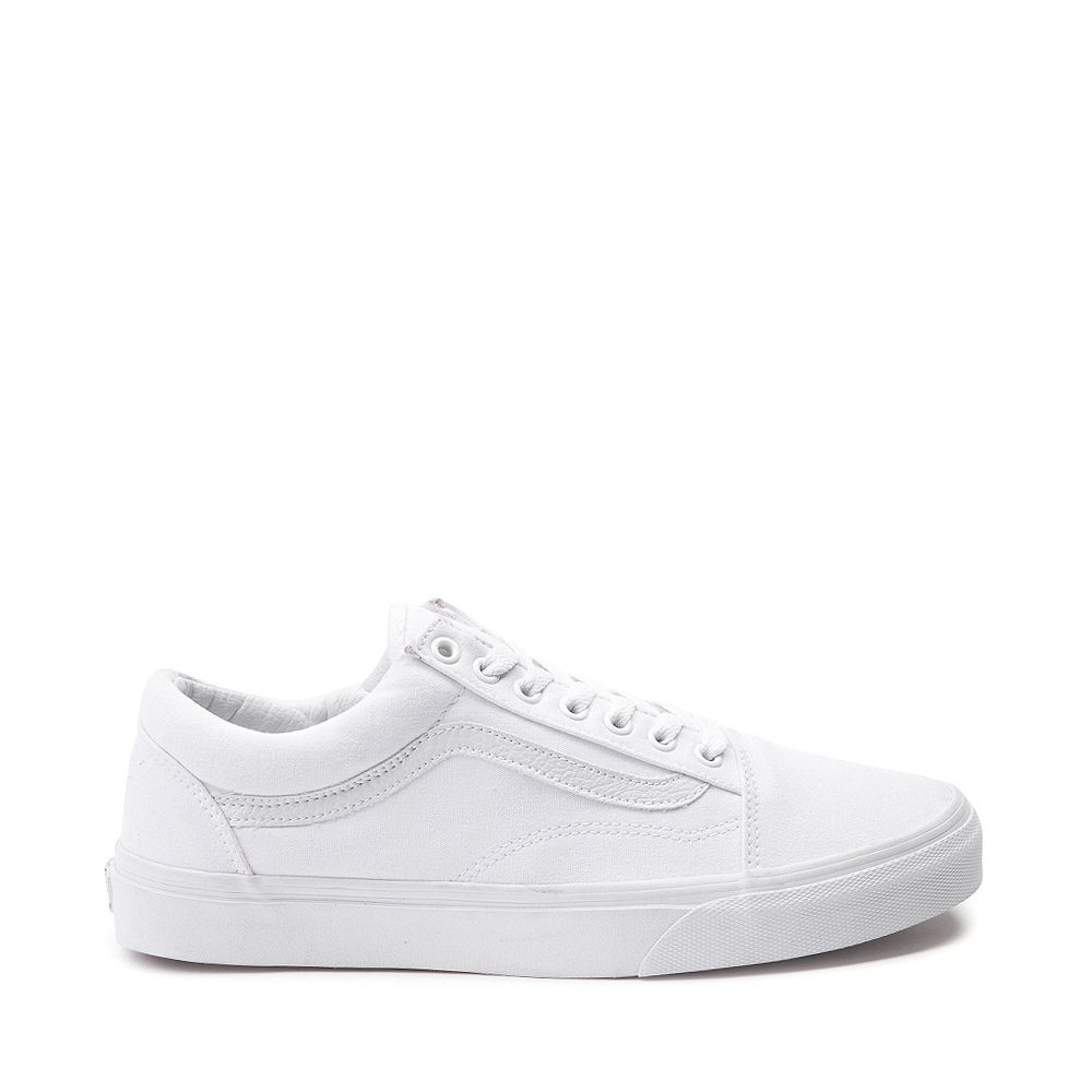 Vans Old Skool Skate Shoe - White Monochrome | Journeys