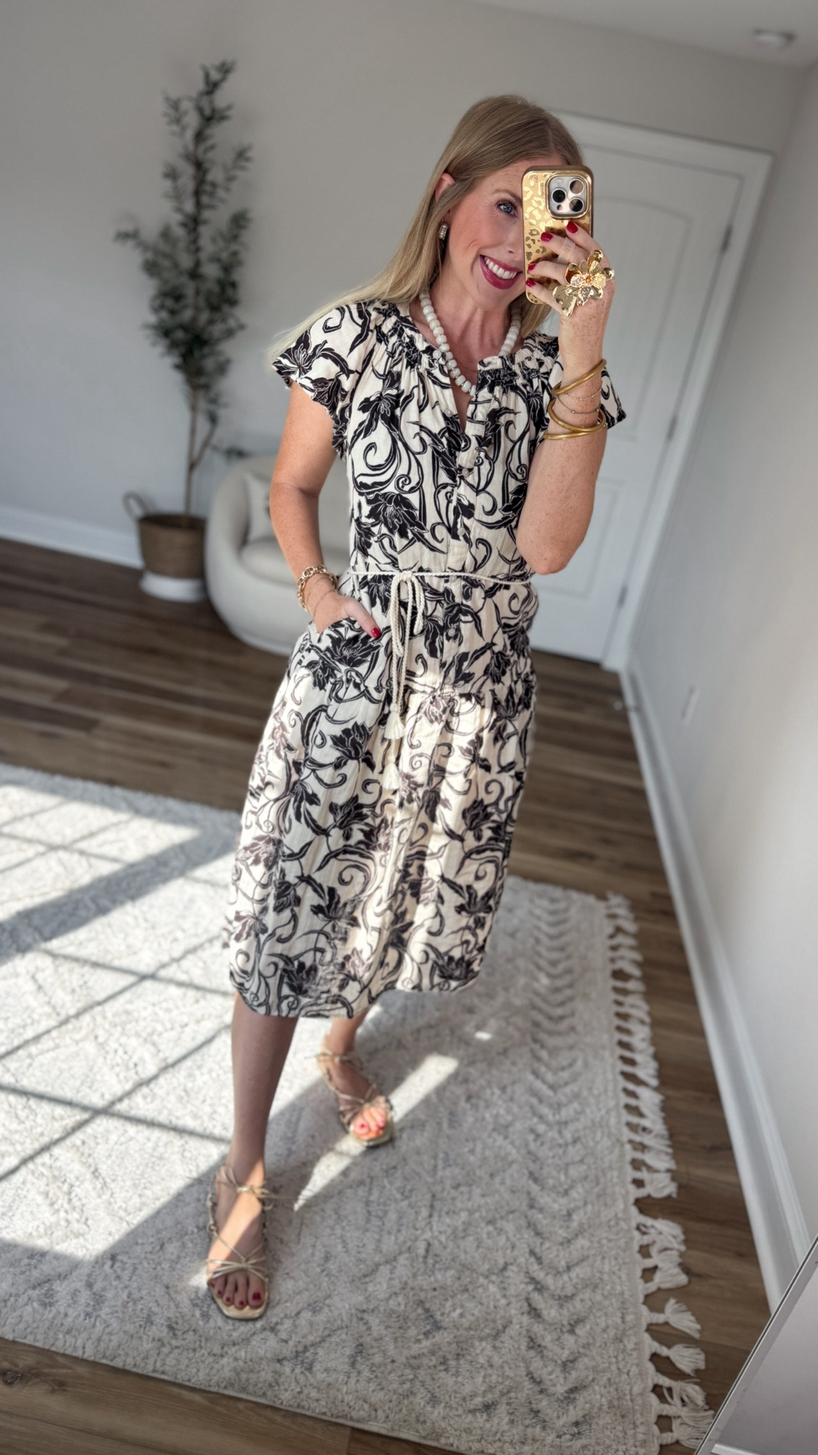 Weekend Walmart Wins try-on
Cream & brown floral rope belt midi dress- small

#LTKootd #LTKmomlife