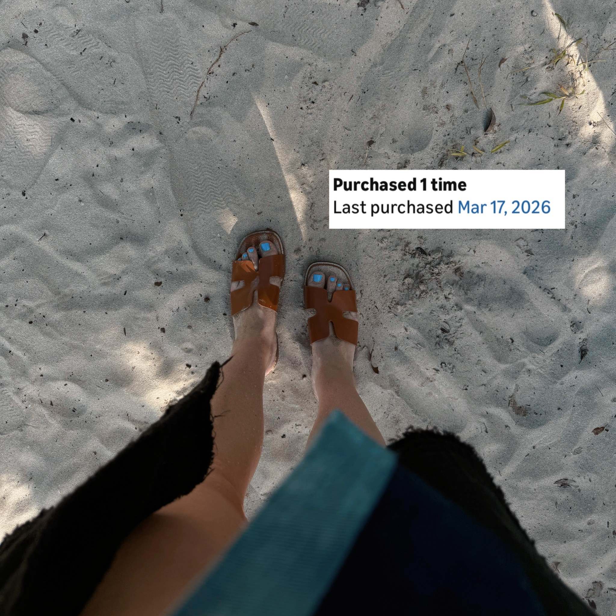 Purchased these sandals for our vacation and they did not disappoint! They were super comfortable and perfect for dressing up or keeping it casual at the beach. They wiped clean easily and held up great for long days on our feet.

I’m usually a 7–7.5, but I went with an 8 wide in these. I had to return another pair that were way too tight, so I was relieved to find these after reading reviews about how well they work for wider feet.

Highly recommend!

#LTKootd #LTKTravel #LTKmomlife