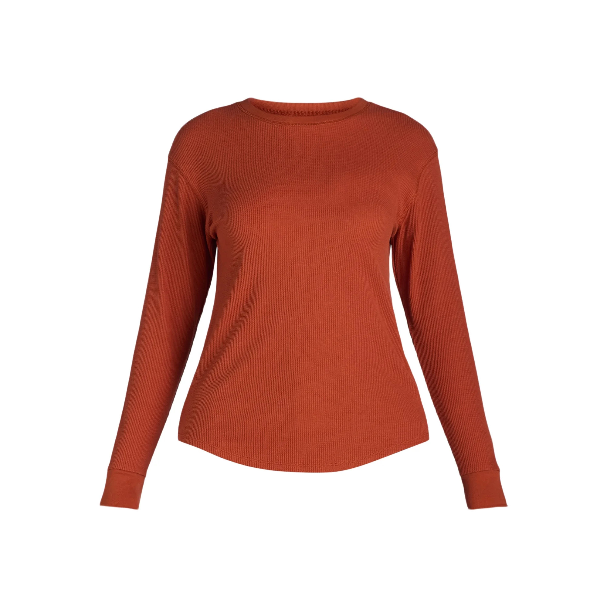Time and Tru Women’s Essential Thermal T-Shirt with Long Sleeves, Sizes XS-XXXL | Walmart (US)