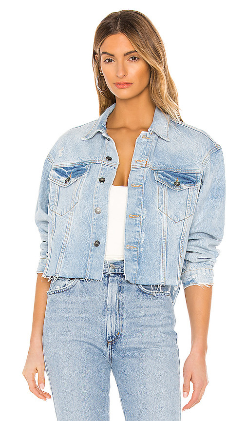 Free People Amelia Slouchy Trucker Jacket. - size L (also in M,XL) | Revolve Clothing (Global)