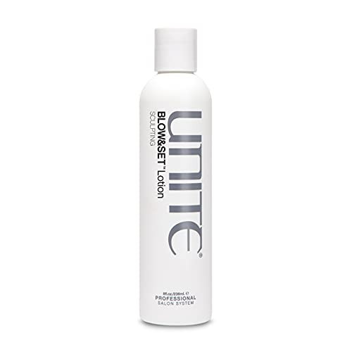 UNITE Hair - BLOW&SET Lotion - Styling Lotion for Hold, Volume, and Curl - Activates & Reactivates with Heat - Paraben-Free & UV Protection - Ideal for All Hair Types, 8 Fl Oz | Amazon (US)