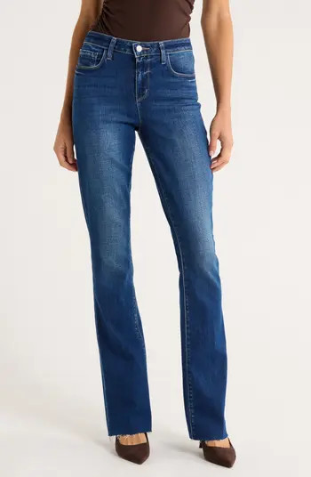 Ruth Raw Hem Straight Leg Jeans | Nordstrom