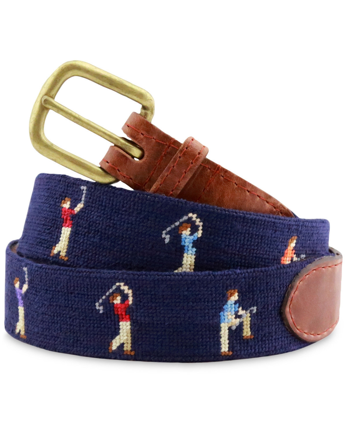 Smathers & Branson Men's Mulligan Golf Graphic Belt - Navy | Macy's