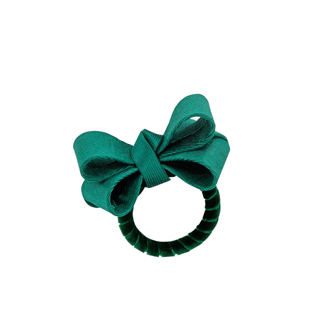 Tuxedo Evergreen Napkin Ring | Over The Moon