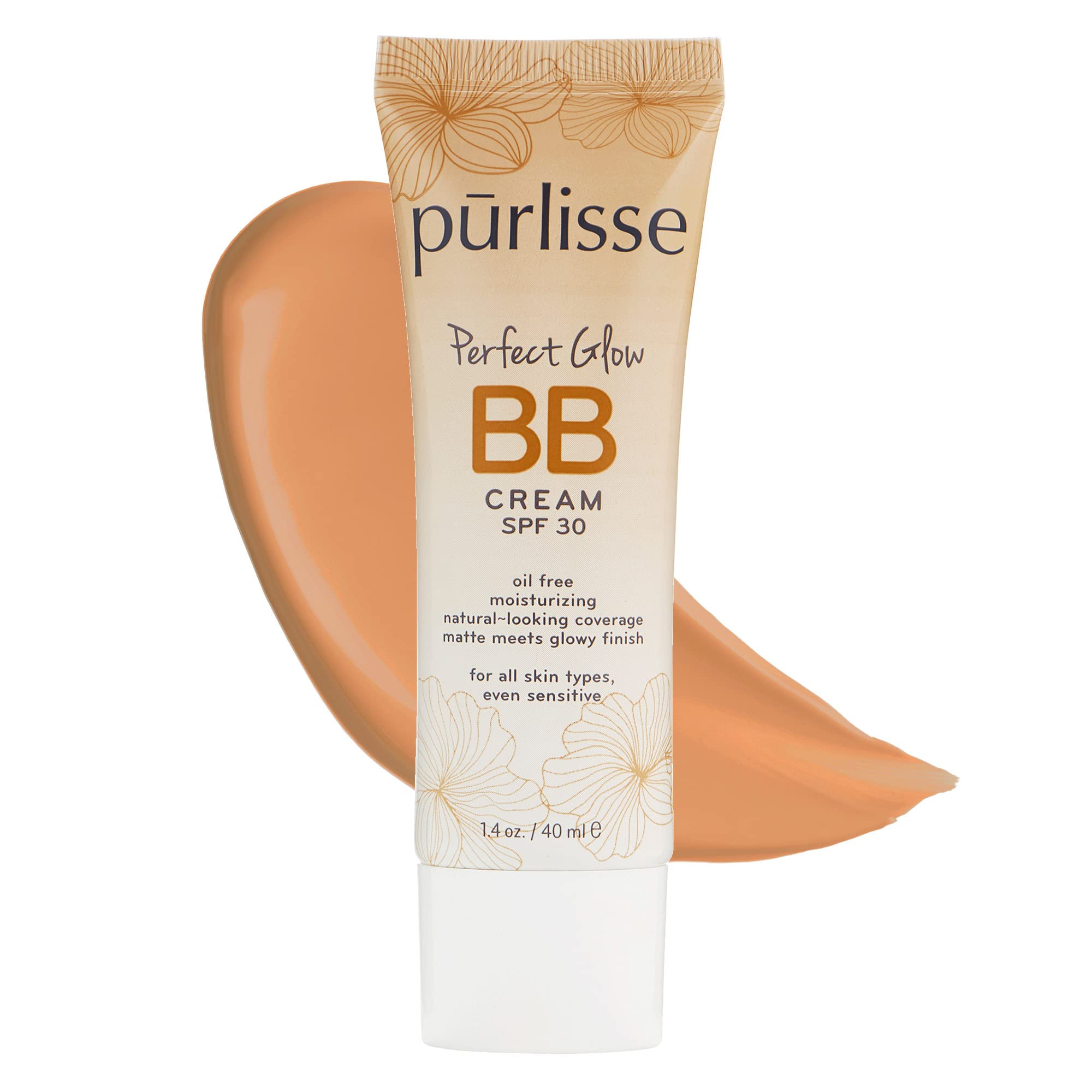 Purlisse Perfect Glow BB Cream with SPF 30 - Matte Meets Dewy Finish - Enriched with Goji & Hawth... | Amazon (US)