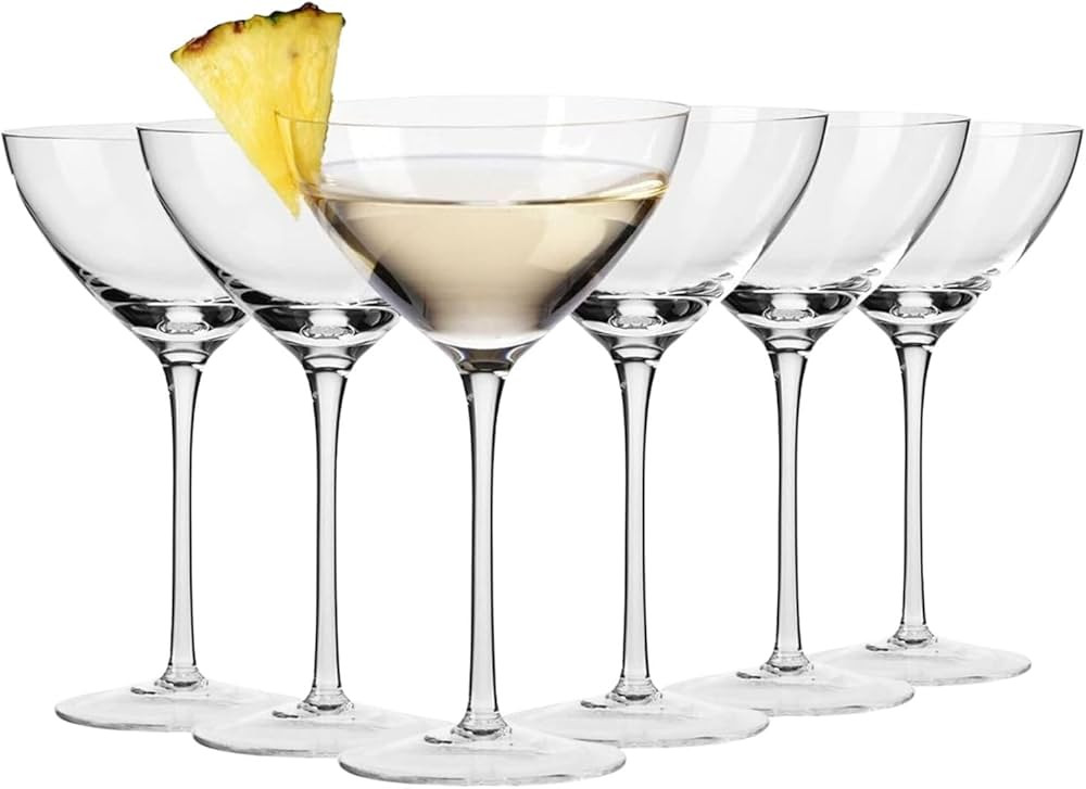 Krosno Martini Cocktail Glasses, Set of 6, 8.3 oz, Harmony Collection, Ideal for Cocktails, Froze... | Amazon (US)