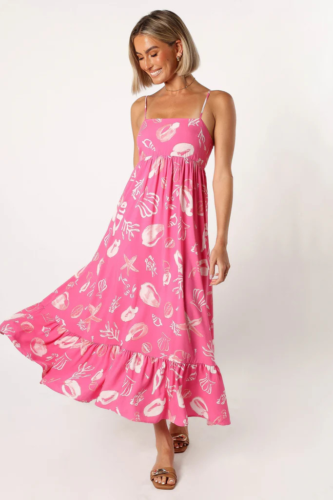 Shea Maxi Dress - Pink Shell | Petal & Pup (US)