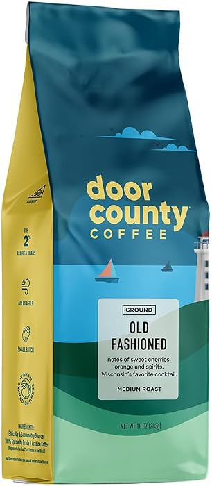 Door County Coffee Old Fashioned Flavored Ground, 10oz Bag | Amazon (US)