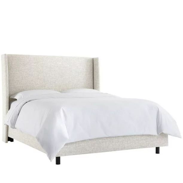 Skyline Upholstered Wingback King Bed in White - Walmart.com | Walmart (US)