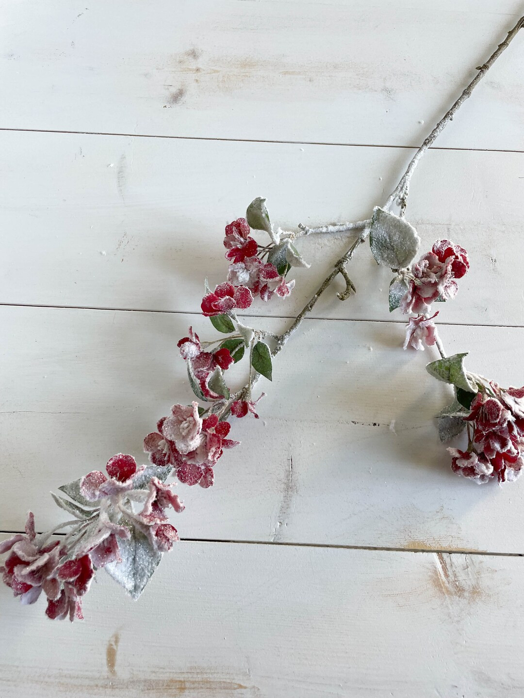 Frosted Red Quince Blossom 1pcs  Red Blossoms  Frosted  - Etsy | Etsy (US)