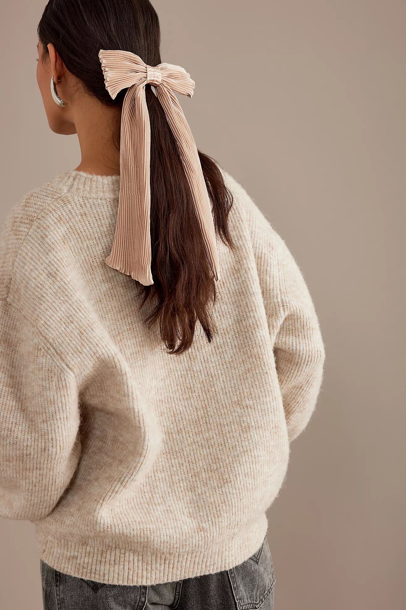 Pleated Bow Barrette Hair Clip | Anthropologie (UK)
