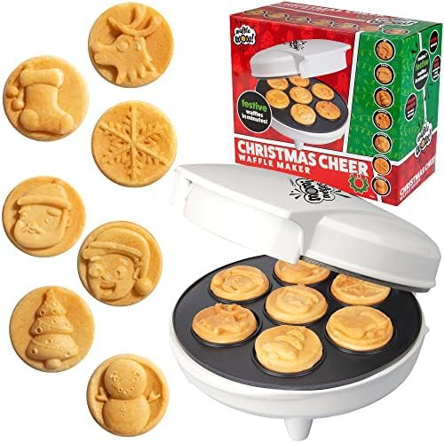 Christmas Cheer Holiday Waffle Maker- Make X-Mas Winter Breakfast Special w/Cute Pancakes or Waff... | Amazon (US)