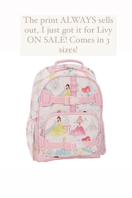 Princess backpack on sale pottery barn back to school 

#LTKBacktoSchool #LTKsalealert #LTKFind