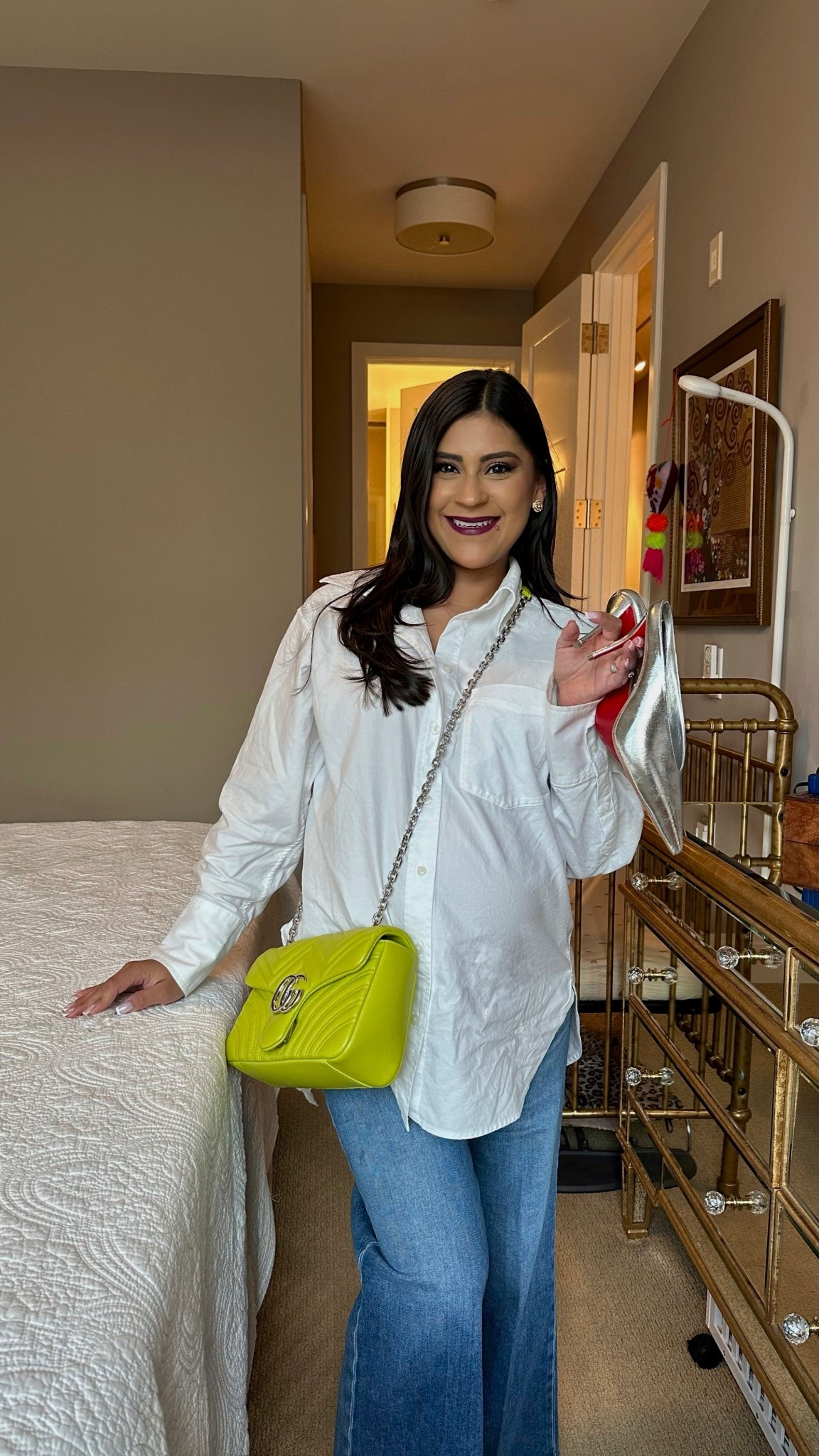 Silver hardware and shoes…who is she?! Scored these Louboutins on Black Friday for 40% off! That never happens to me! 