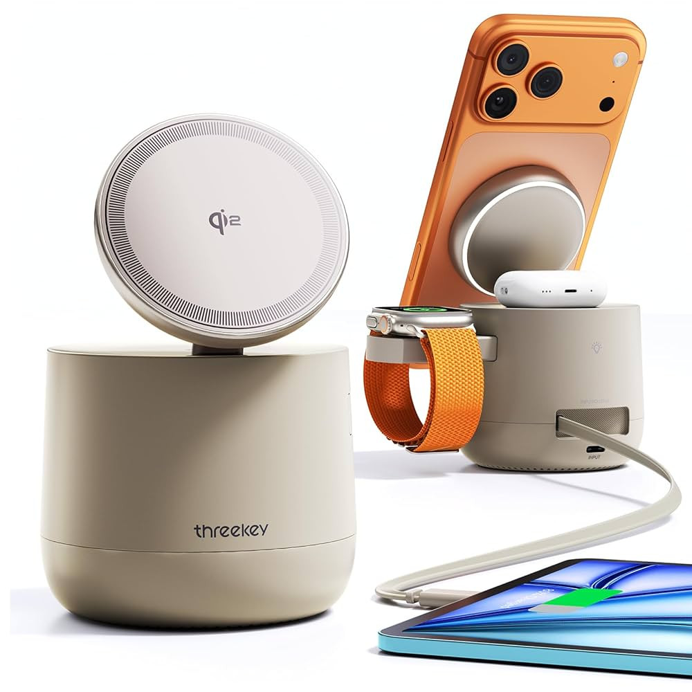 MFI Certified by Apple, 4 in 1 Magsafe Wireless Charging Station, Qi2 15W Magsafe Charger for iPh... | Amazon (US)