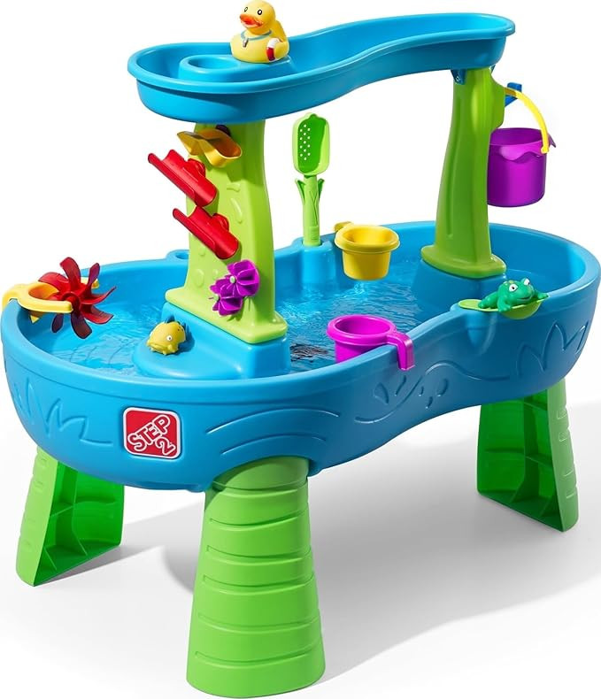 Step2 Rain Showers Splash Pond Water Table, Kids Water and Sand Activity Sensory Playset, Summer ... | Amazon (US)