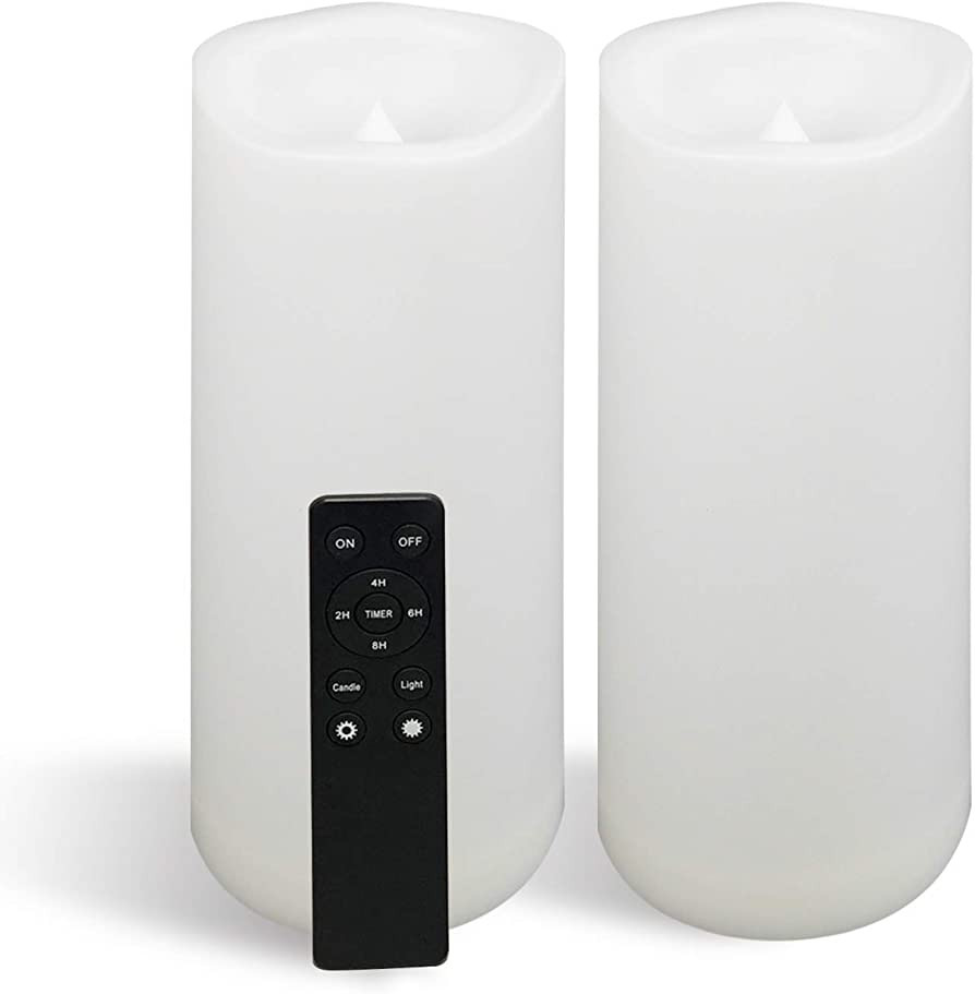 CANDLE CHOICE Waterproof Outdoor Battery Operated Flameless Candles with Remote Timer Large Tall ... | Amazon (US)