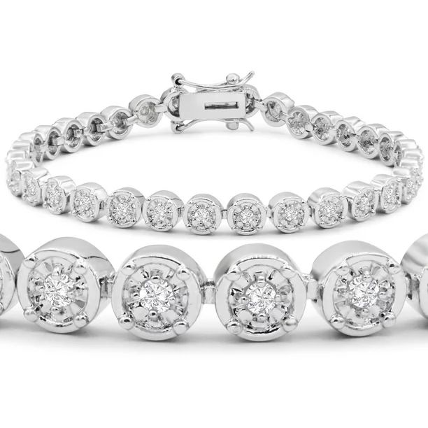 SuperJeweler 1 Carat Miracle Set Diamond Bracelet, 7 Inches For Women - Walmart.com | Walmart (US)