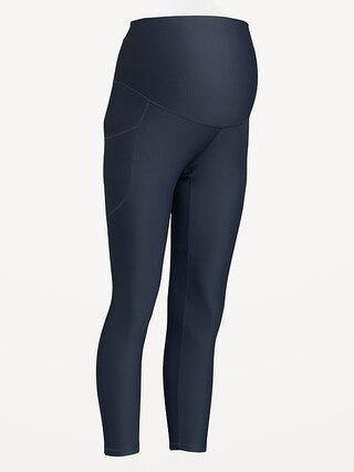 Maternity Full-Panel PowerSoft 7/8 Leggings | Old Navy (US)
