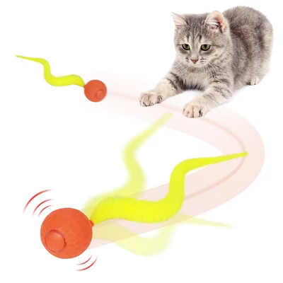 Allforpaws Interactive Cat Toy Thrill Jumping Ball Cat Toy, Orange | Target