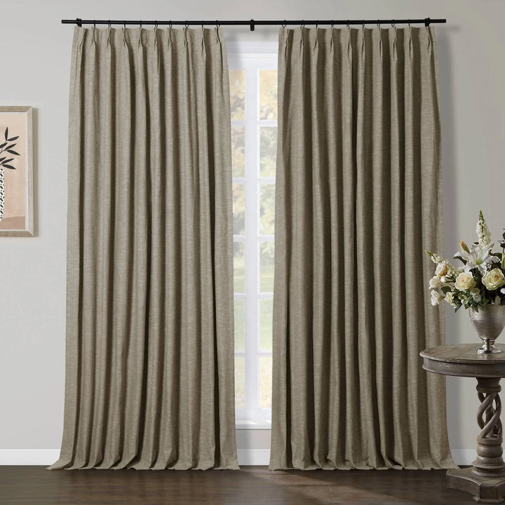 Liz Linen Curtains & Drapes French Pleated | NeutralCurtains