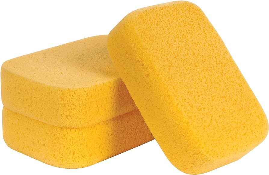 QEP 70005-3VPD XL Grouting Super Sponge, 3 Pack , Yellow | Amazon (US)