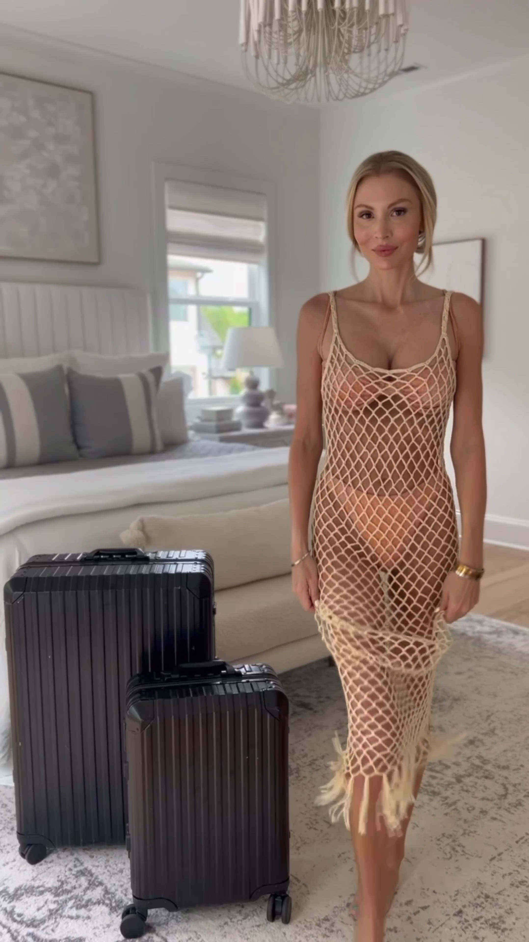 Swimsuit coverup 




Crochet / netted / open knit / long coverup maxi / boho / revolve 

#LTKFestival