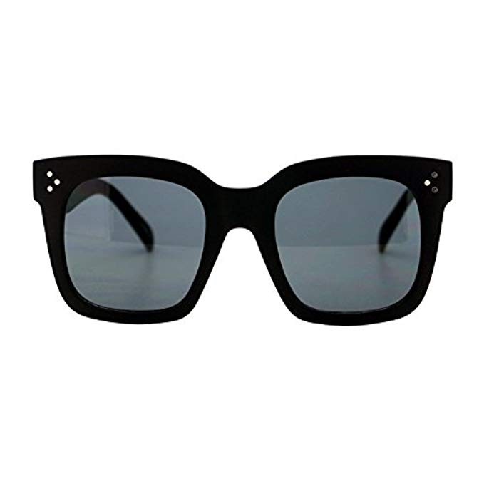 Womens Oversized Fashion Sunglasses Big Flat Square Frame UV 400 | Amazon (US)