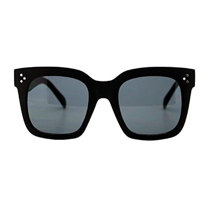 Womens Oversized Fashion Sunglasses Big Flat Square Frame UV 400 | Amazon (US)