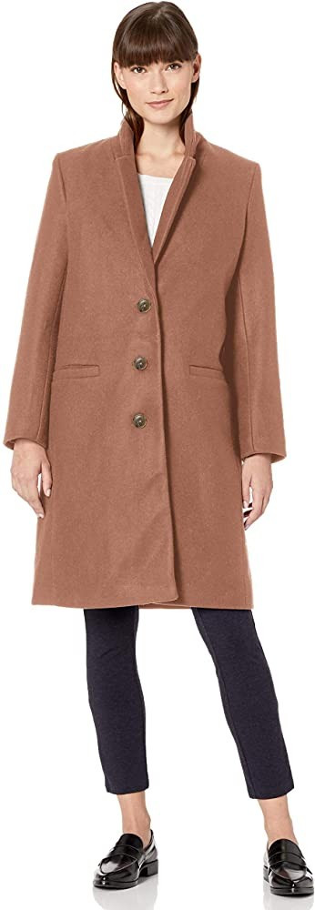 Amazon Essentials Women's Oversized Plush Button-Front Coat | Amazon (US)