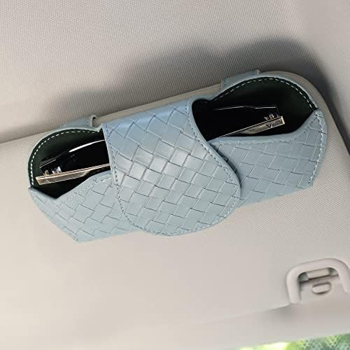 KINIVA Sunglasses Holder for Car Visor Leather Glasses Case with Clips for Car Visor Automotive I... | Amazon (US)
