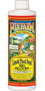 Fox Farm Big Bloom Liquid Concentrate, 16 oz Bottle + Twin Canaries Chart (1 Bottle) | Amazon (US)
