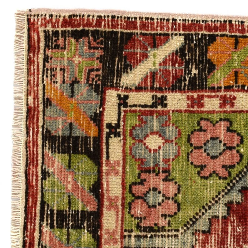 bohemian vintage turkish oushak oriental boho persian moroccan boho tribal rug 3 x 5 rug area acc... | Etsy (US)