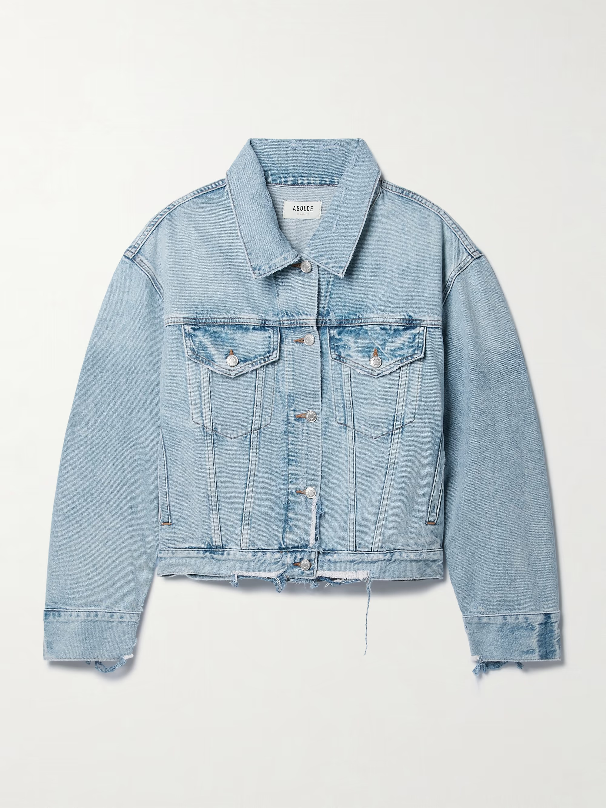 Martika frayed organic denim jacket | NET-A-PORTER (US)