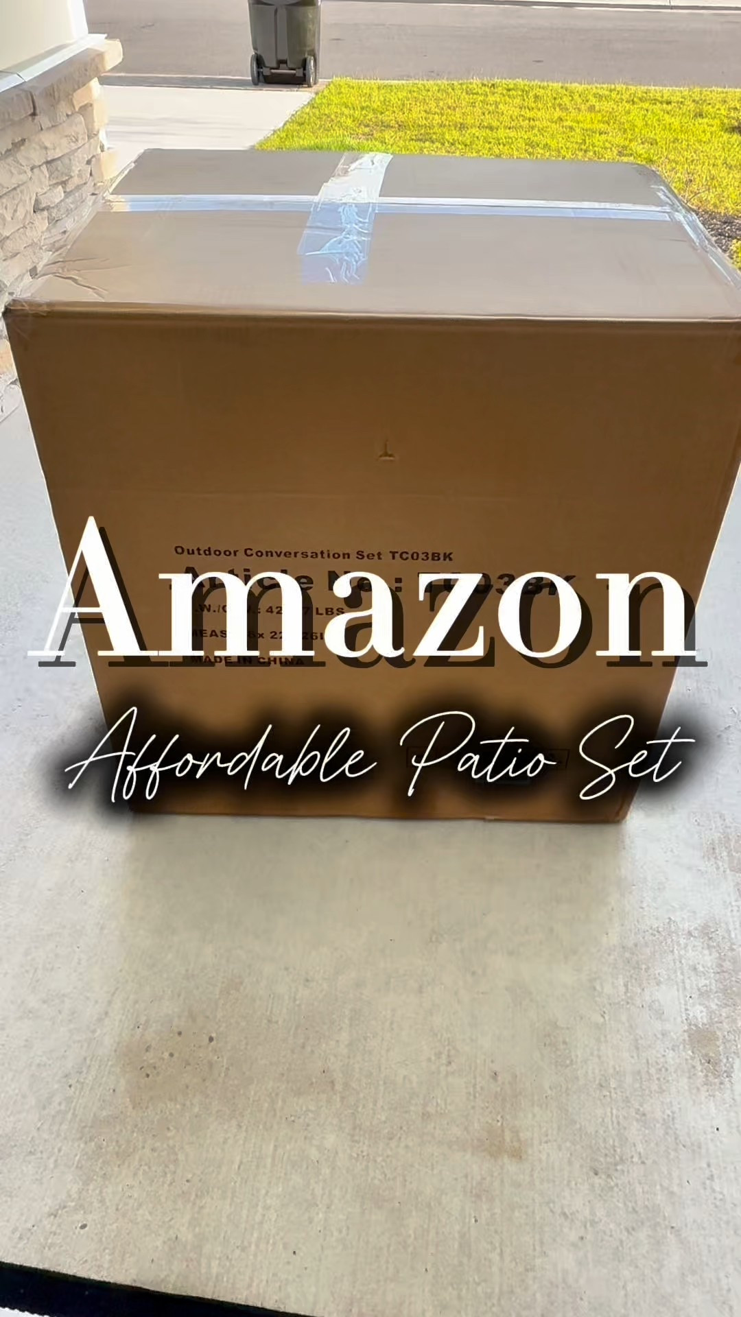 Amazon 3 piece patio set! 🖤